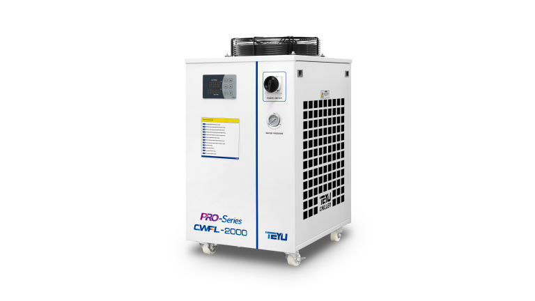 CWFL-2000 Air Cooled Water Chiller  2kW Industrial Water Chiller System Metal Cutter Welder